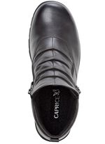 ELENA EDEN, gef&uuml;tterte Damen-Boots, Winterschuhe, Weite H, mit Rei&szlig;verschluss GRAU