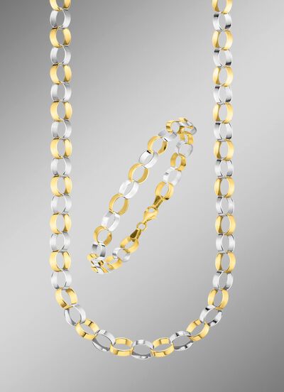 Elegante und hochwertige Garnitur im Bicolor-Design 