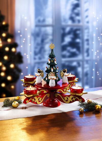 Adventsleuchter aus Holz 