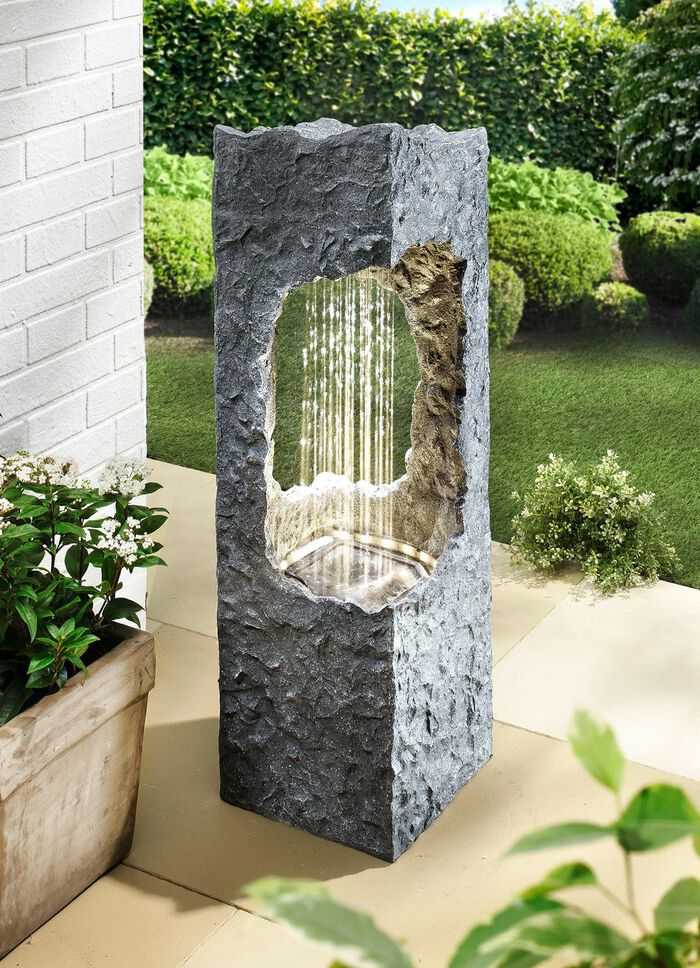 Brunnens&auml;ule Corso mit LED-Beleuchtung 