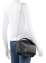 Laurina Tasche aus genarbtem Kalb-Nappaleder SCHWARZ