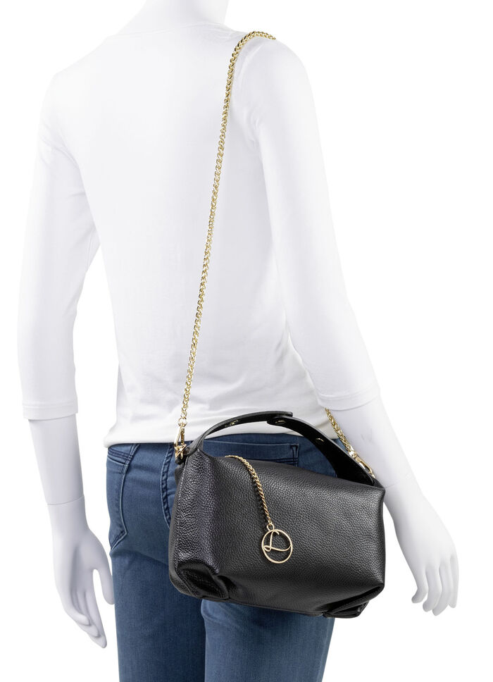 Laurina Tasche aus genarbtem Kalb-Nappaleder SCHWARZ