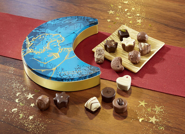 Präsentdose Mond mit ausgesuchten Spezialitäten 