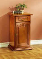Roll-Kommode mit Echtholzfurnier 