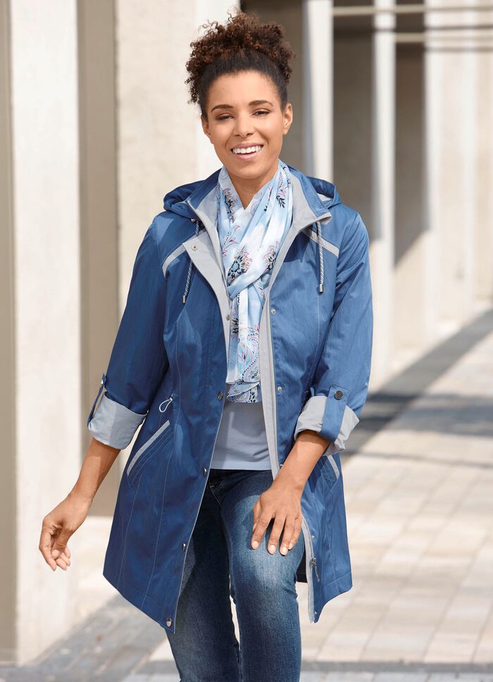 Longjacke mit krempelbaren &Auml;rmeln 