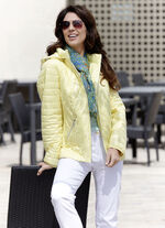 Jacke mit abnehmbarer Kapuze VANILLE