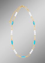 Schmuckset, 3-teilig, aus Messing mit Kristallsteinen 