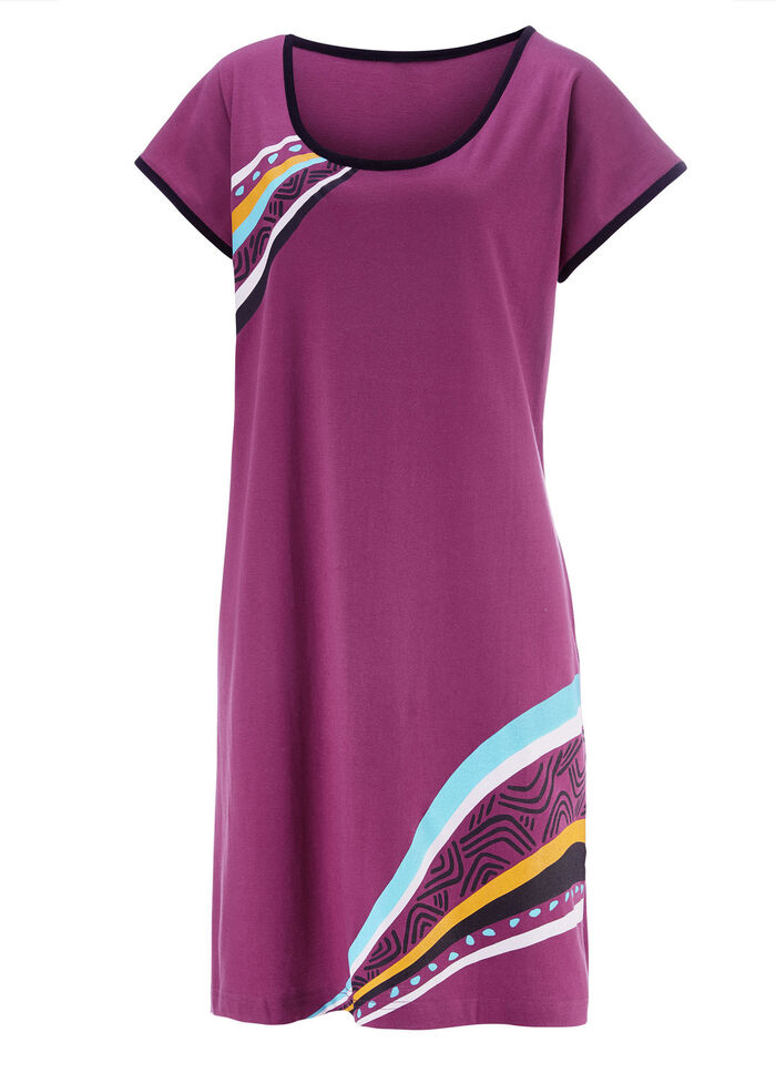 Zweierpack Nachthemden, kürzer geschnitten aus Baumwolle 