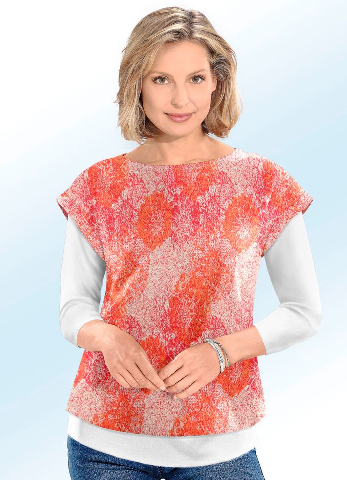 Pullunder in Jacquard-Dessin HUMMER-ECRU