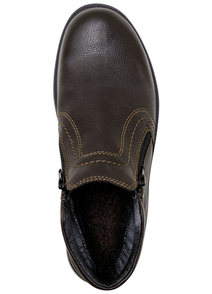 GINO GALANTE, atmungsaktive Herren-Boots, Winterschuhe, mit Rei&szlig;verschluss MOKKA