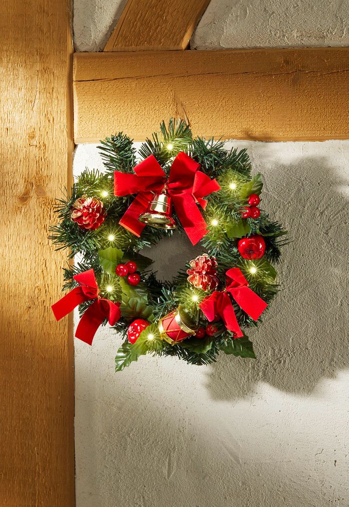 Beleuchteter Wandkranz 