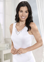 Dreierpack Hemden mit Stickereimotiv, auch als Spar-Sechserpack erh&auml;ltlich WEISS