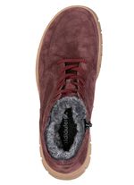Waldl&auml;ufer, gef&uuml;tterte Damen-Stiefeletten, Winterschuhe, Weite H, mit herausnehmbarem Fu&szlig;bett BORDEAUX