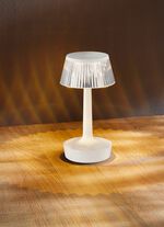 LED-Tischleuchte mit Kristall-Effekt WEISS