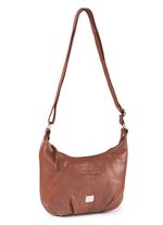 Laurina, Tasche, Damen, ein verstellbarer Umh&auml;ngeriemen COGNAC