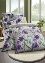 Beidseitig bedruckte Bettw&auml;sche-Garnitur von Florella 