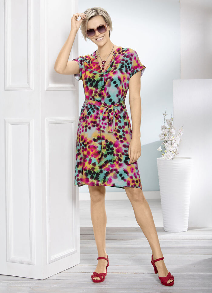 Kleid mit Bindegürtel  