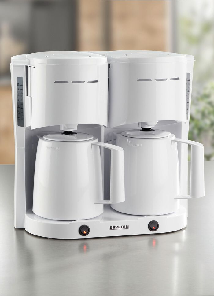 Severin Thermo-Duo-Kaffeemaschine WEISS
