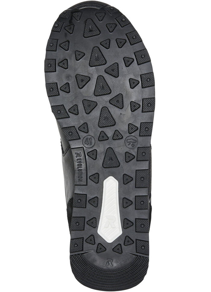 Schnür-Sneaker mit herausnehmbarem Textilfußbett SCHWARZ