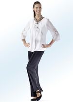 Hose mit apartem Ziermotiv  mit Strasssteinen SCHWARZ