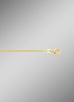 Herrlich verspielte, vergoldete Rundankerkette aus Silber 925/- fein 