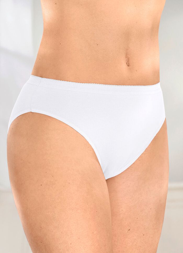 Viererpack Slips mit elastischen Abschl&uuml;ssen 