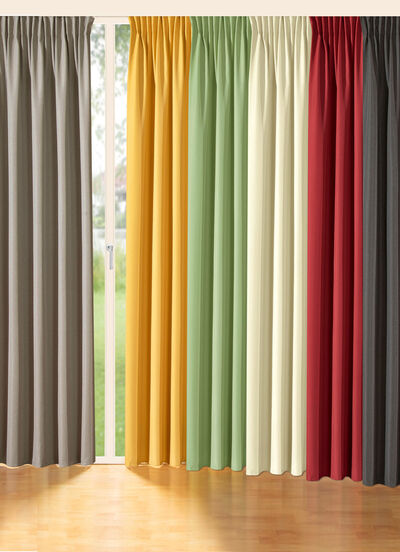 Blickdichter Verdunkelungsschal in strukturierter Leinenoptik 