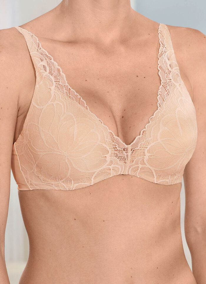 Triumph Body Make-Up Illusion Lace BH mit flexiblen Komfortb&uuml;geln PUDER