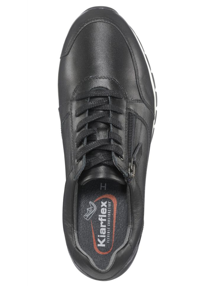 ELENA EDEN, sportliche Damen-Sneaker, Weite H, mit herausnehmbarem Fu&szlig;bett SCHWARZ