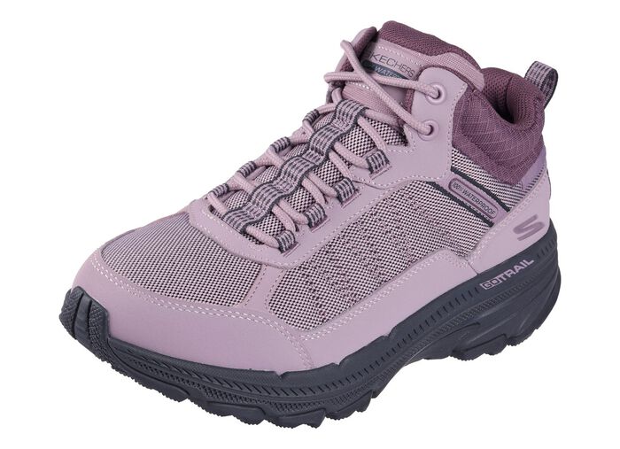 SKECHERS, sportliche Damen-Boots, mit herausnehmbarem Fu&szlig;bett FLIEDER