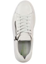 ELENA EDEN Schn&uuml;rschuh  mit Velour-Besatz NATURWEISS