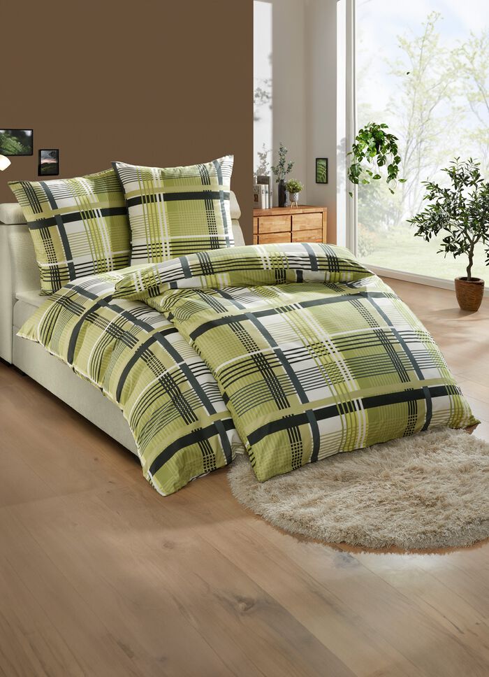 Microfaser Bettw&auml;sche-Garnitur mit Rei&szlig;verschluss 