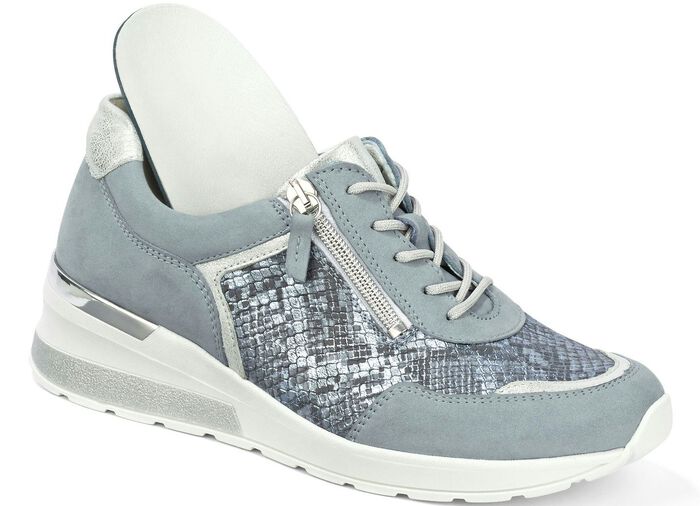 Waldl&auml;ufer, bequeme Damen-Schn&uuml;rschuhe, Weite H, mit herausnehmbarem Fu&szlig;bett 