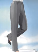 Hose in bequemer Schlupfform MITTELGRAU