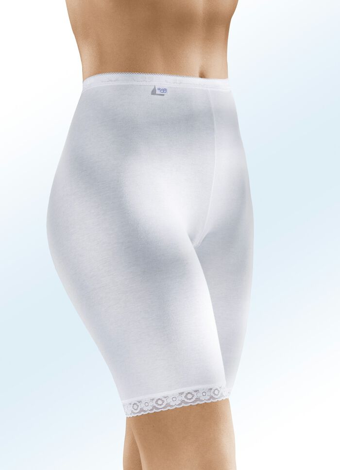 Sloggi Zweierpack Schl&uuml;pfer mit Elastikspitze WEISS