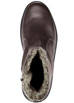 GINO GALANTE, gef&uuml;tterte Herren-Stiefel, Winterschuhe, mit Lammfell MOKKA