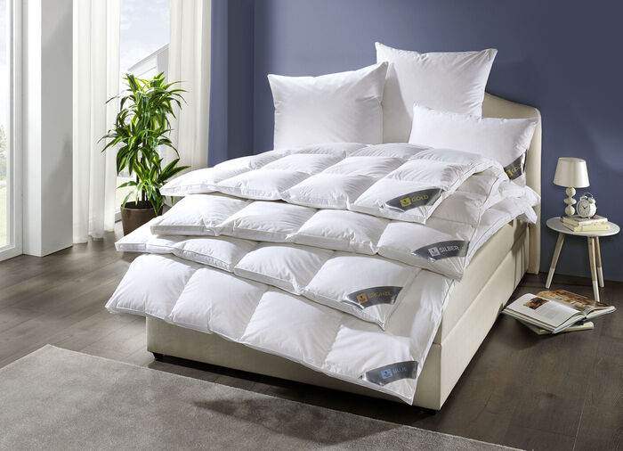 In Deutschland hergestelltes Daunenprogramm aus dem Hause Spessarttraum