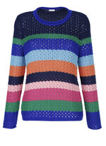 Pullover in Blockringeldessin
