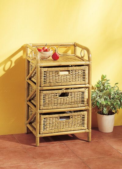 Regal mit Gestell aus Rattan 4 Ausf&uuml;hrungen 