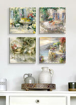 Hochwertiges Leinwandbilder-Set, 4-teilig 