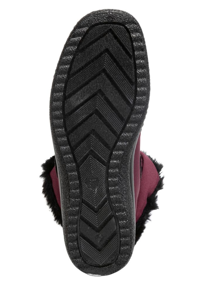 ELENA EDEN Stiefelette aus weichem Textilmaterial BORDEAUX