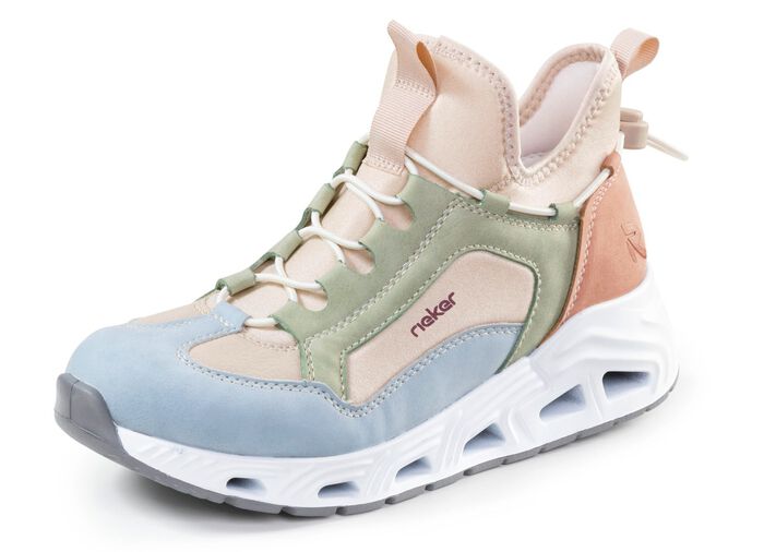 Rieker, stylische Damen-Boots, Weite G, mit herausnehmbarem Fu&szlig;bett MULTICOLOR