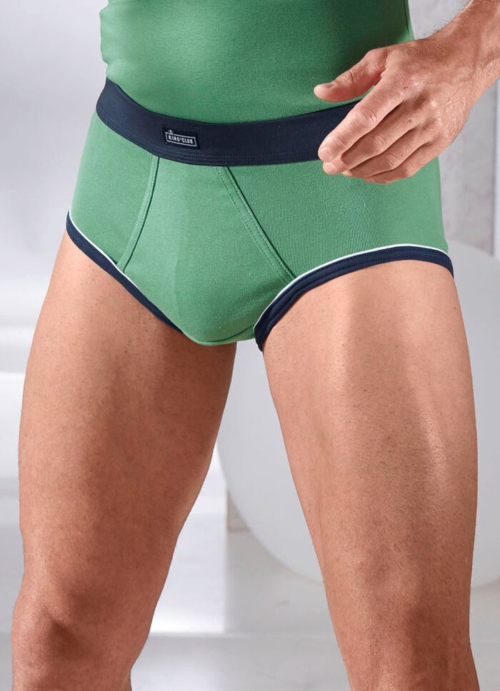 Dreierpack Slips aus Feinripp 