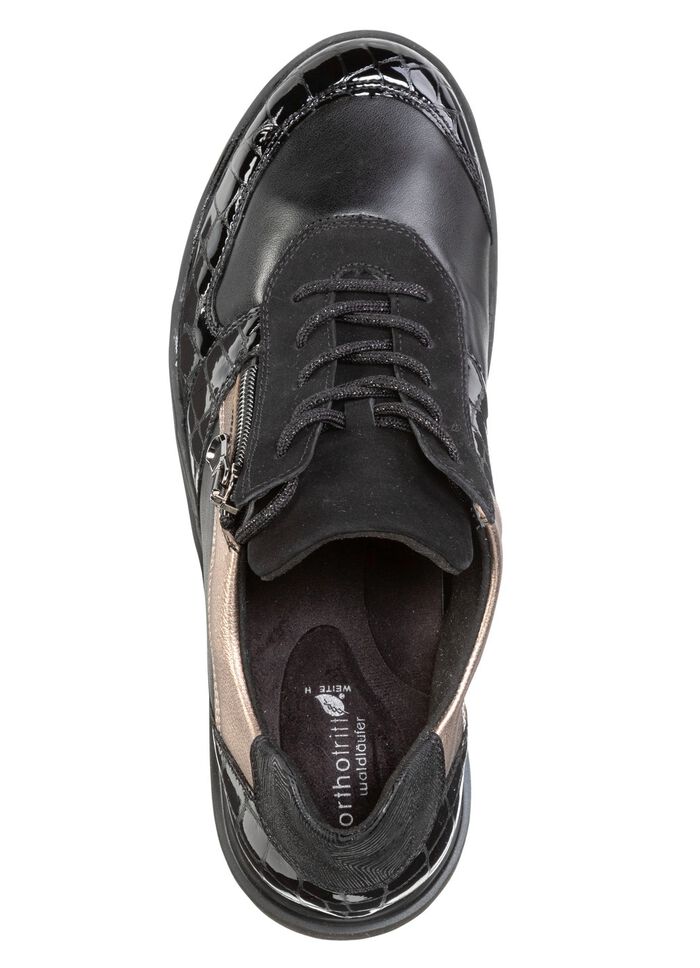 Schn&uuml;r-Sneaker aus Nappaleder  