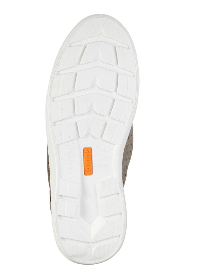 Schn&uuml;rschuh aus weichem Veloursleder KHAKI