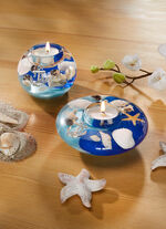 Teelichthalter aus Glas 