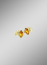 Elegante Ohrstecker mit Bernstein 