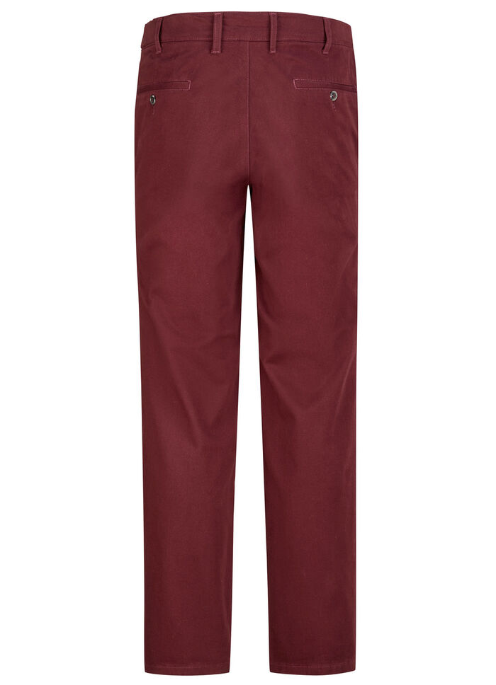 Hose von "Francesco Botti" mit Komfortbund in 3 Farben BURGUND