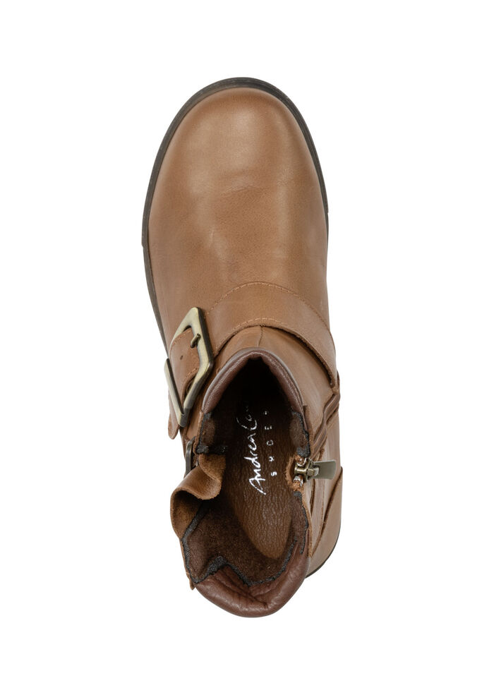 Andrea Conti Bootie mit zwei verstellbaren Zier-Schließen BRAUN