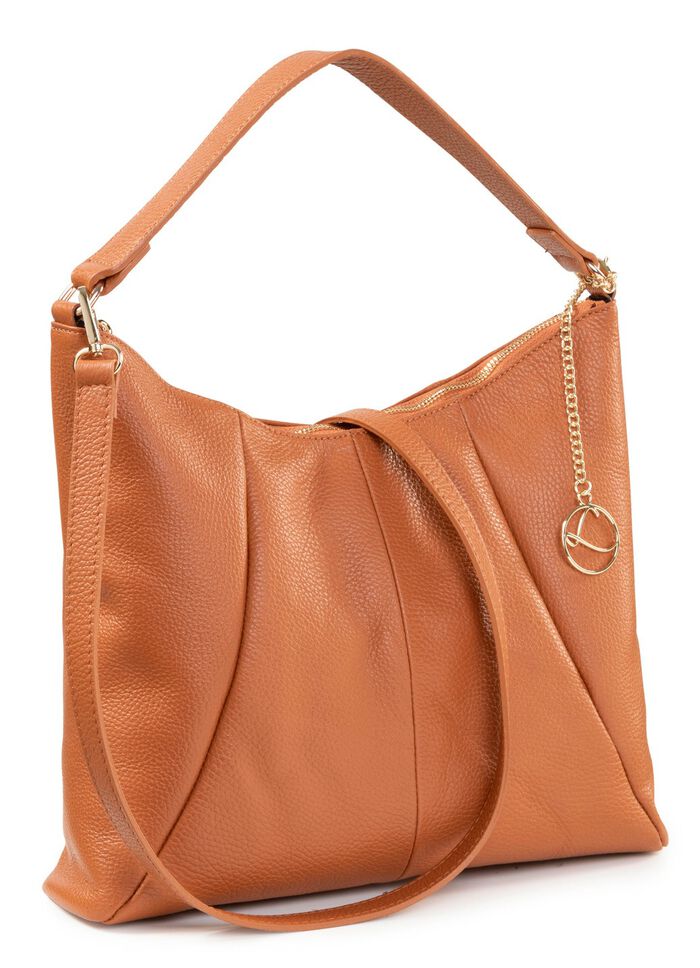 Laurina, Tasche, Damen, mit abnehmbarem Umh&auml;ngeriemen COGNAC